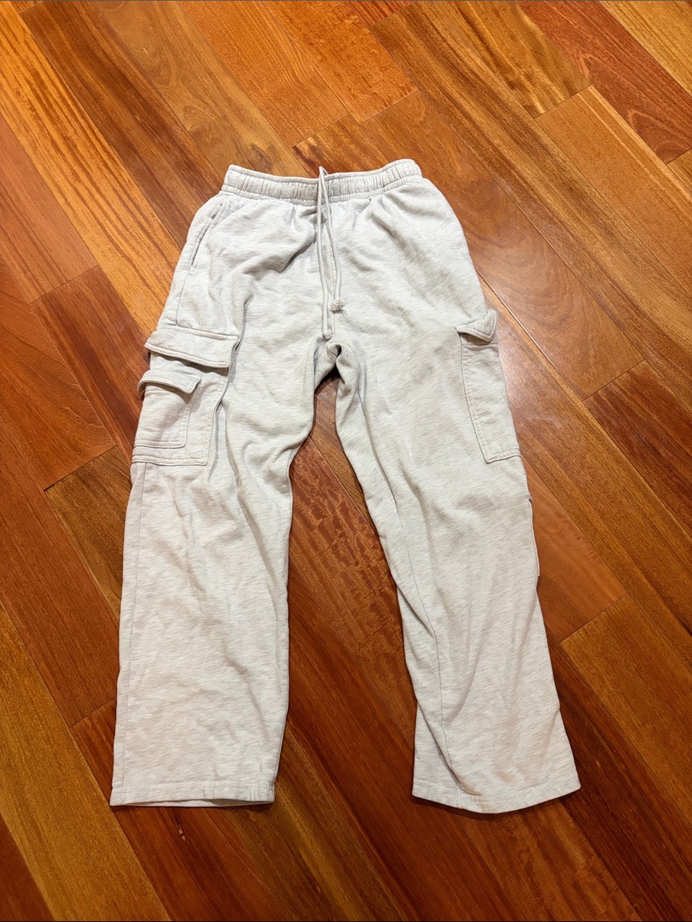 Garage Light Gray Cargo Sweatpants with Drawstring Medium